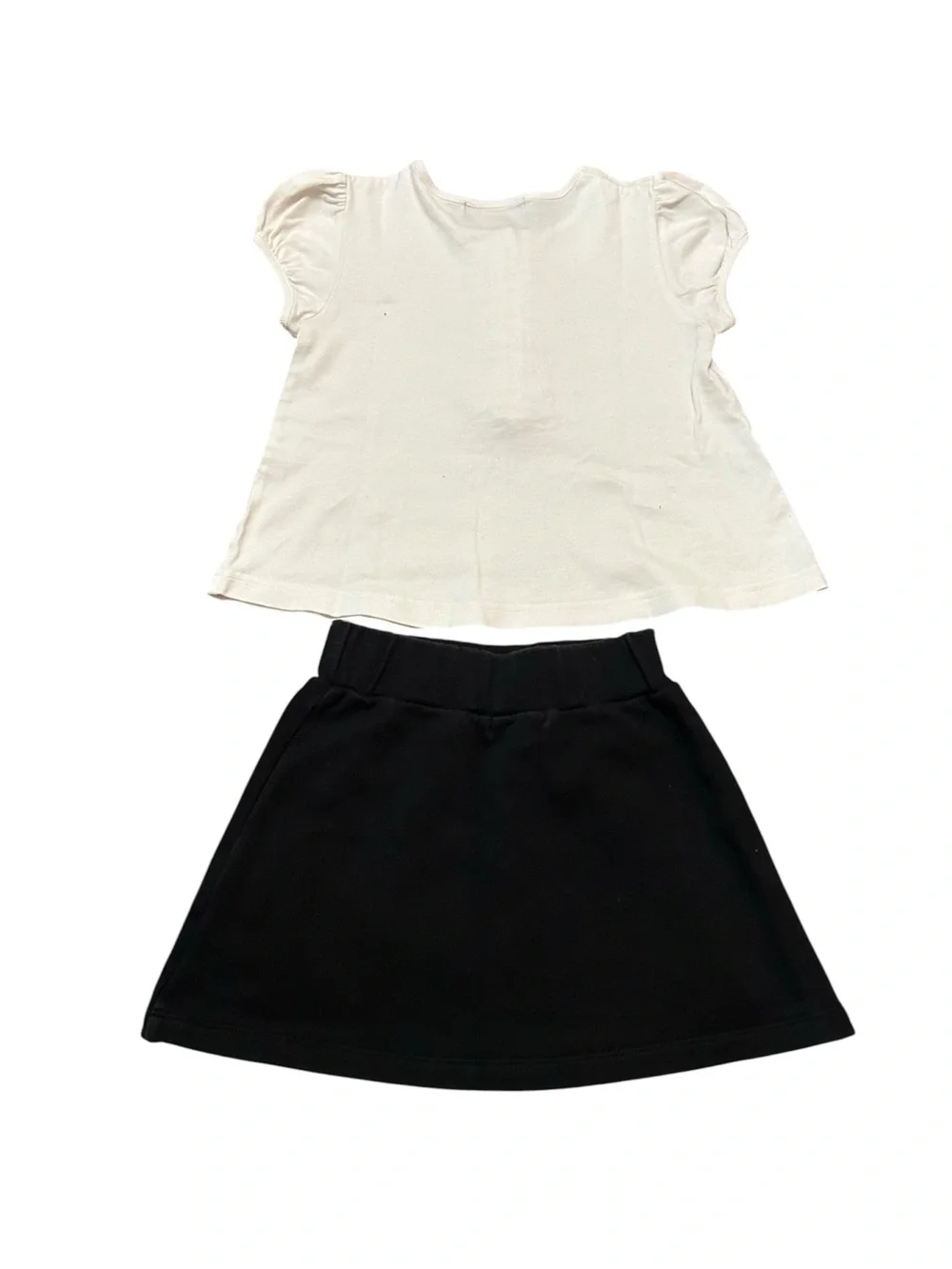 BURBERRY LONDON Matching Set Skirt and Nova Check Ruffle Short Sleeve Top